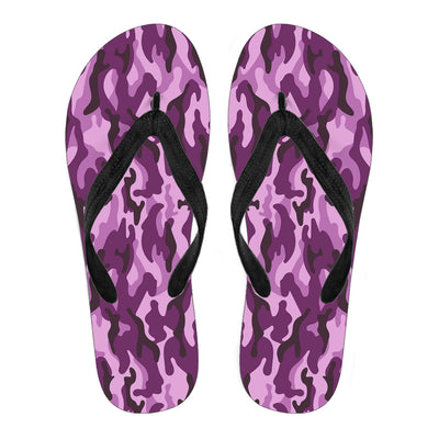 Purple Camouflage Flip Flops