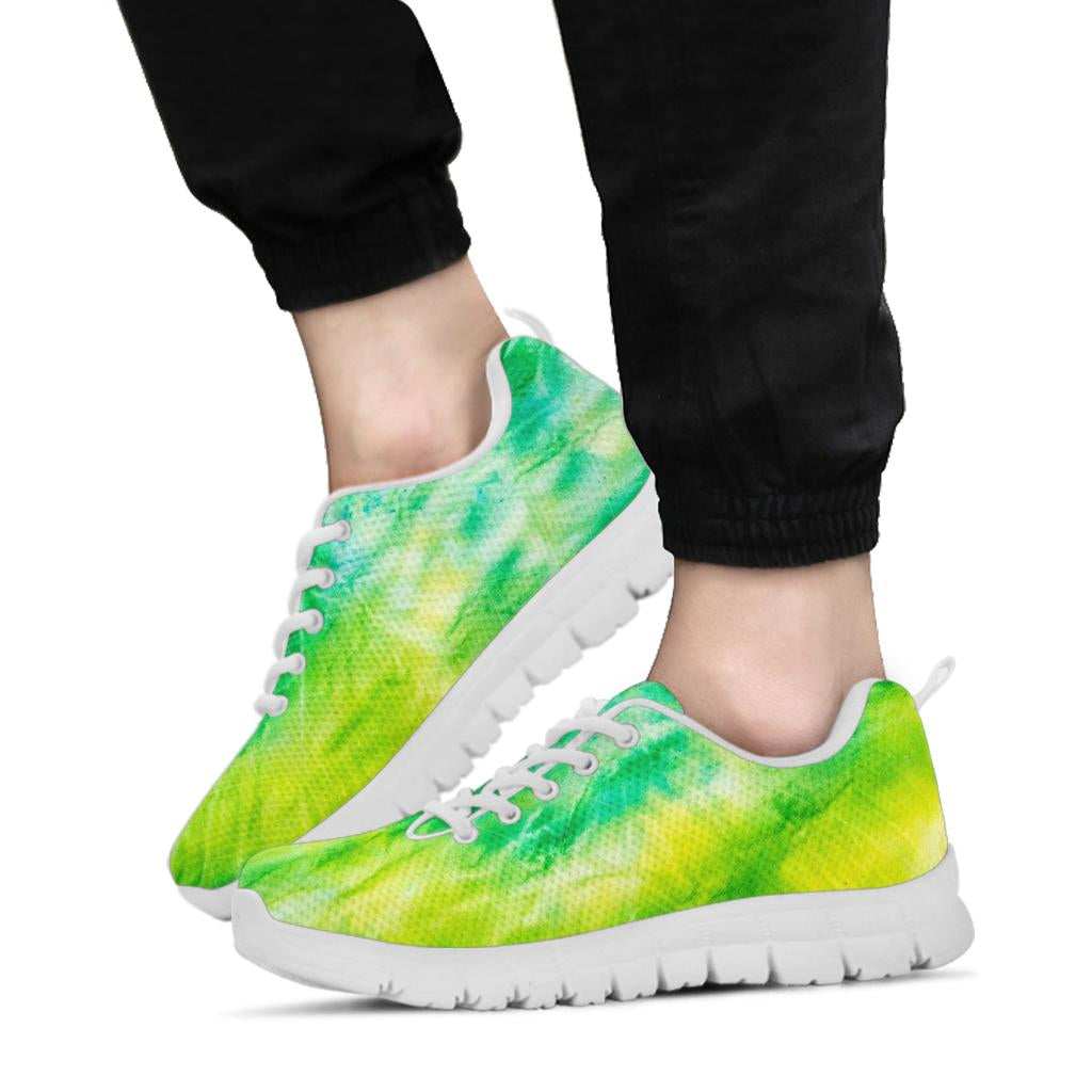 Yellow & Green Tie Dye Sneakers