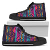 Boho Aztec Colorful Streaks High Top Shoes