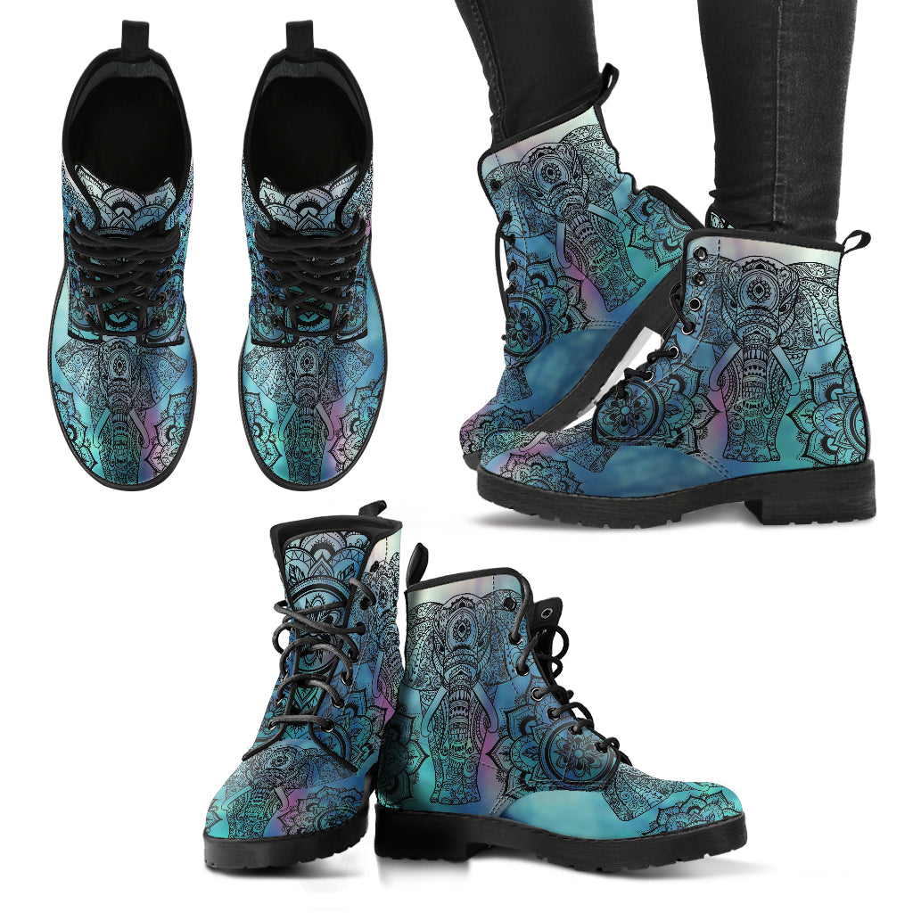 Elephant Mandalas Womens Boots