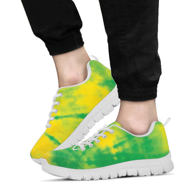 Green & Gold Tie Dye Sneakers