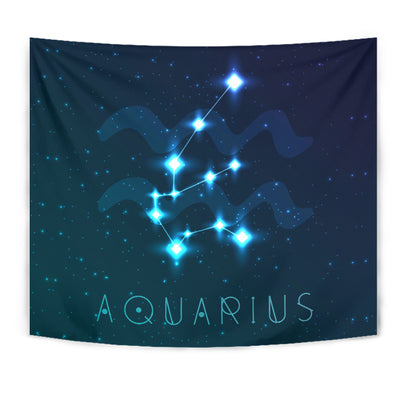 Aquarius Zodiac Wall Tapestry