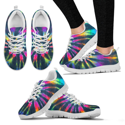 Colorful Neon Tie Dye Sneakers