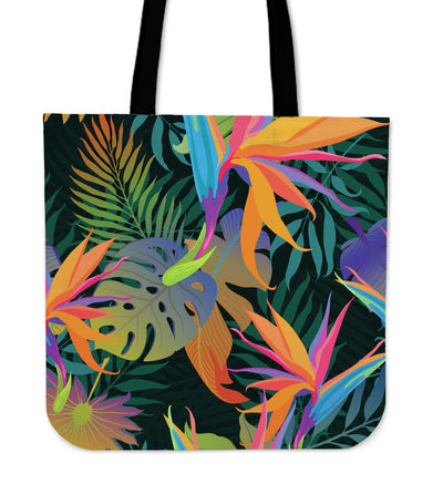 Colorful Plants Canvas Tote Bag