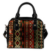 Red & Brown Boho Chic Bohemian Aztec Shoulder Handbag