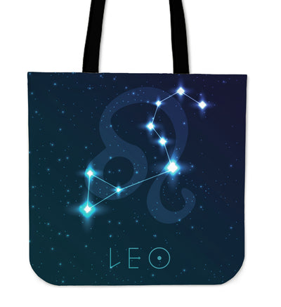Leo Zodiac Canvas Tote Bag