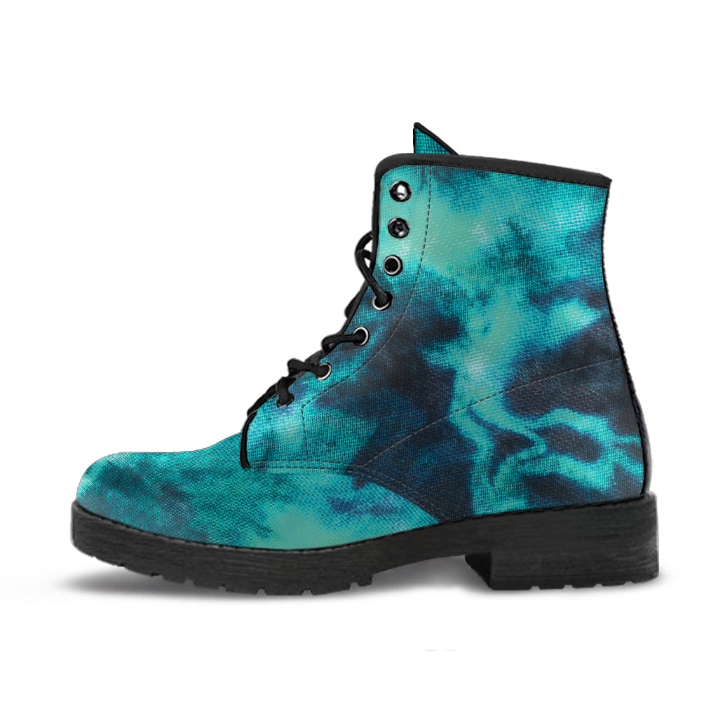 Tourquoise Tie Dye Grunge Womans Boots