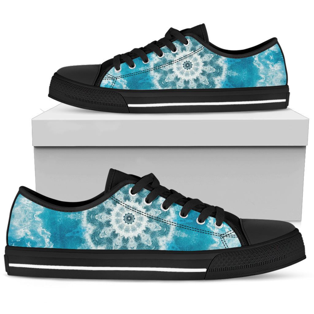 Blue Green Ocean Mandala Shoes