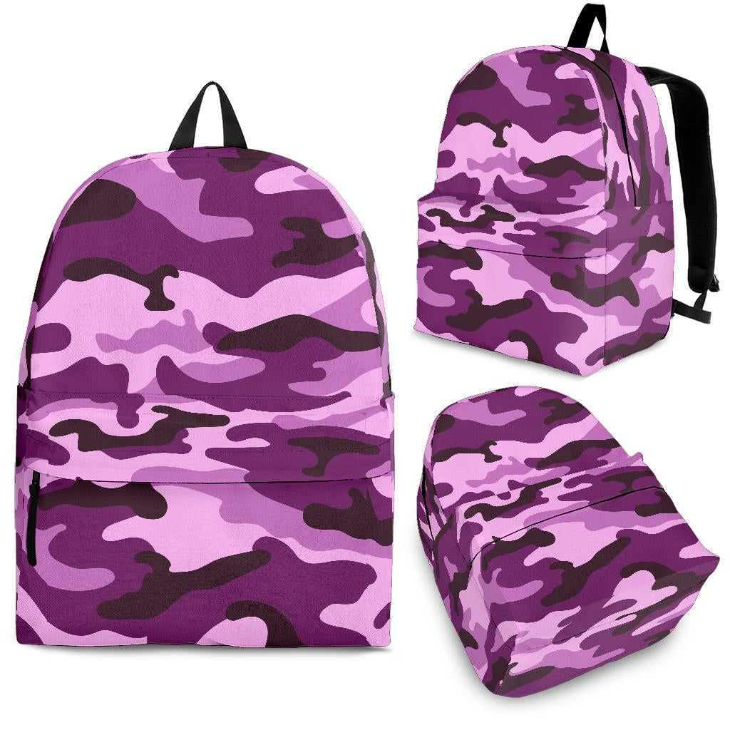 Purple Camouflage Backpack