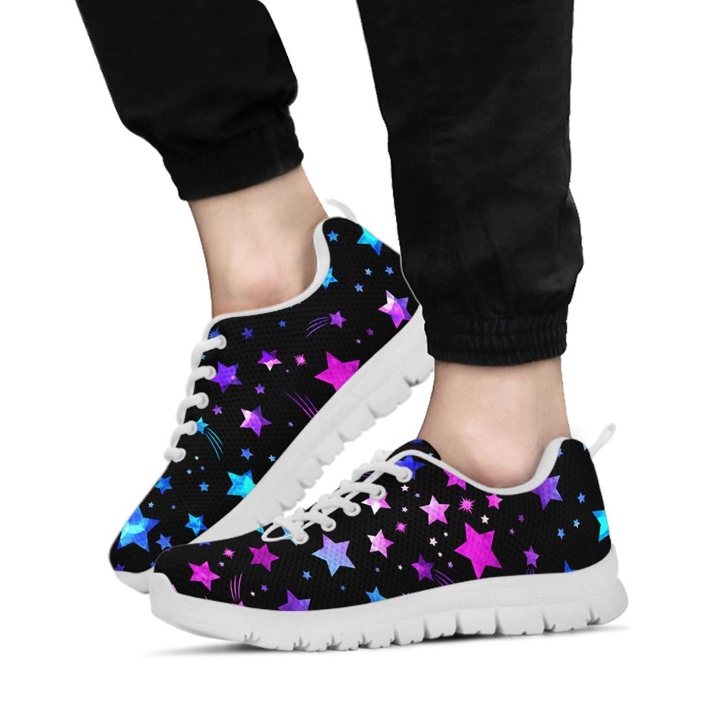 Purple Stars Sneakers - White