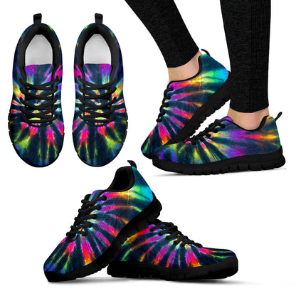 Colorful Neon Tie Dye Sneakers