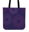 Purple Mandalas Canvas Tote Bag