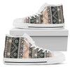 Brown Boho Ethnic High Top Shoes