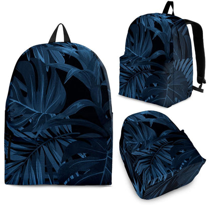Dark Leaves Floral Backpack