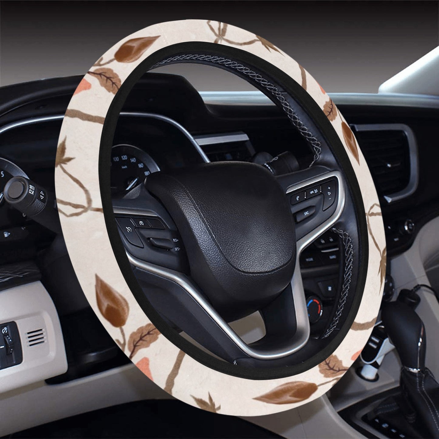 Vintage Floral Steering Wheel Cover