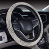 Grey Abstract Circles Steering Wheel Cover