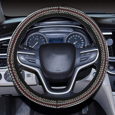 stripe-decor Steering Wheel Cover with Elastic Edge