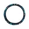 Blue Abstract Steering Wheel Cover