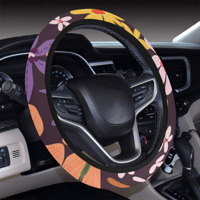 Colorful Flowers Steering Wheel Cover