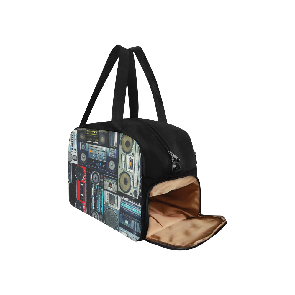 Vinatge Boombox Stereos Fitness Bag Fitness