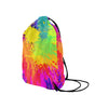 Colorful Paint Splatter Abstract Art Drawstring Bag