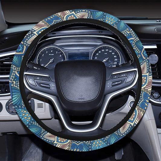 Floral Mandalas Steering Wheel Cover