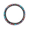 Colorful Leopard Print Steering Wheel Cover