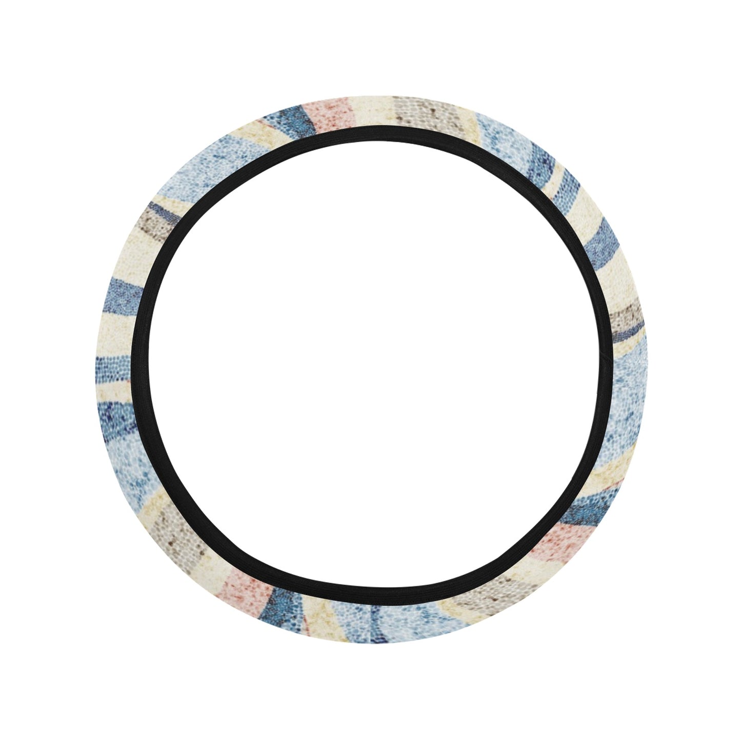 Abstract Waves Steering Wheel Cover