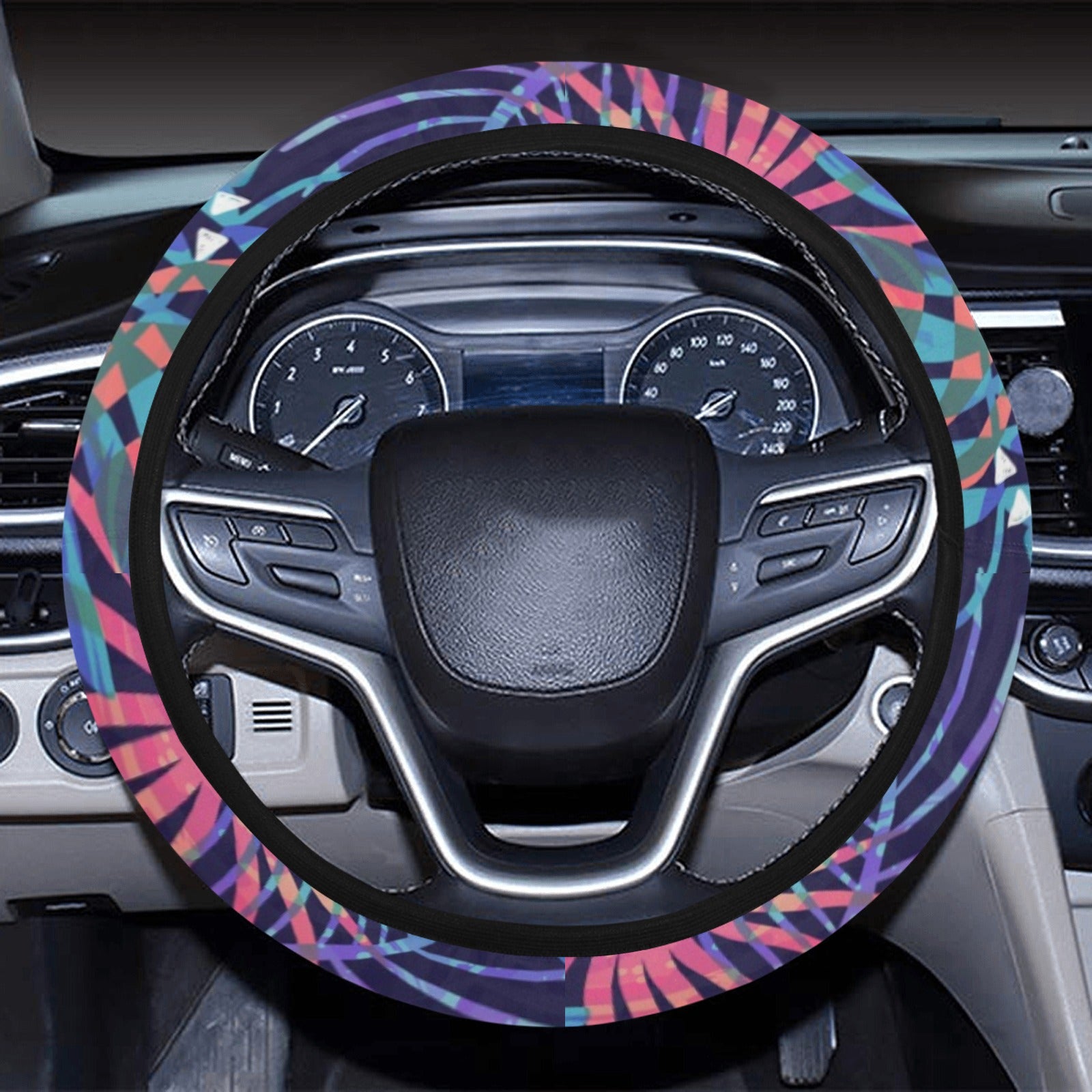 Colorful Plants Steering Wheel Cover