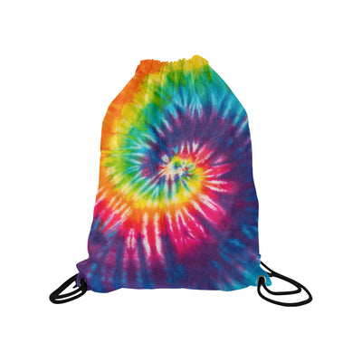 Colorful Tie Dye Spiral Drawstring Bag