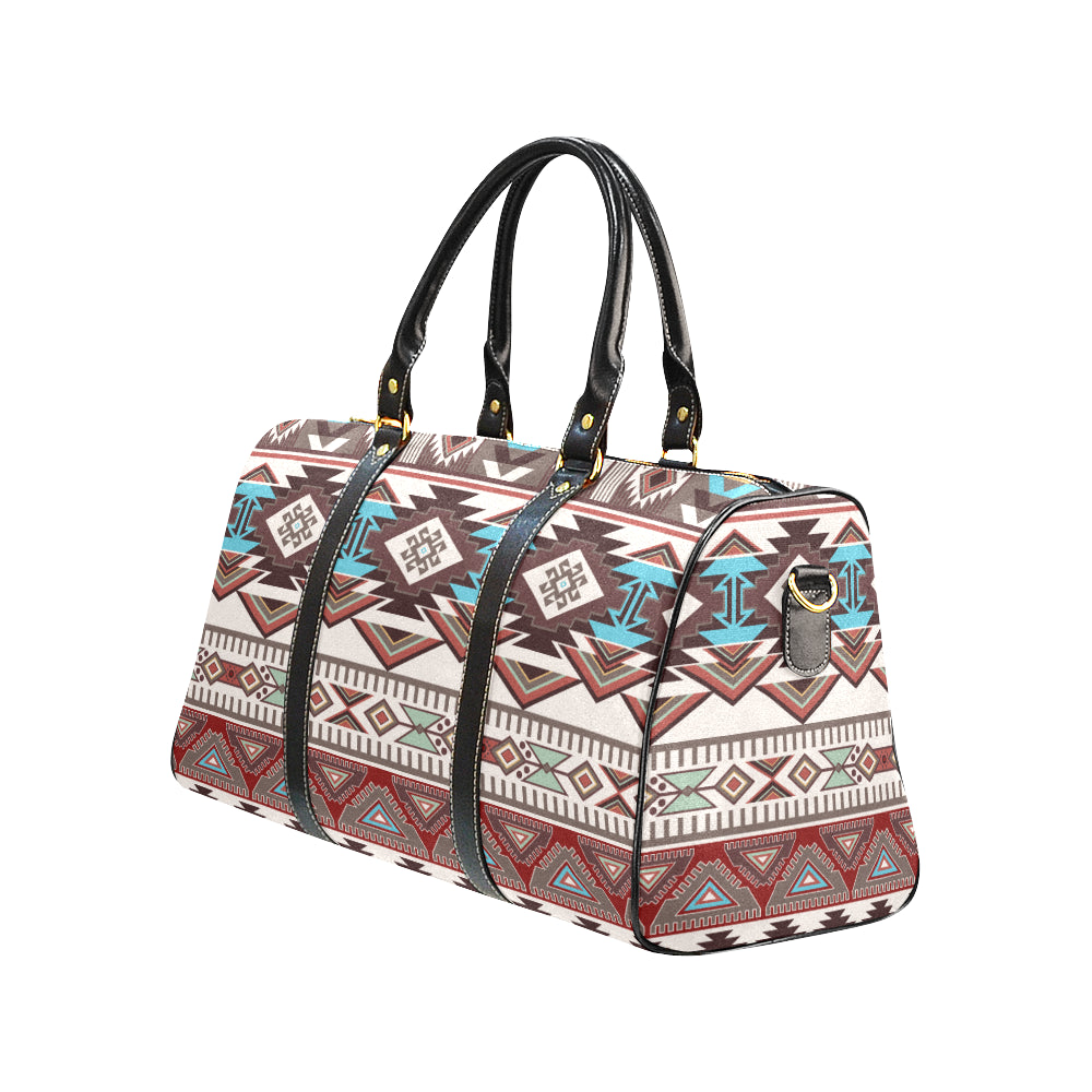 Brown Boho Aztec Travel Bag