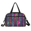 Colorful Boho Chic Bohemian Aztec Streaks Fitness Bag