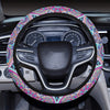 Blue Purple Persian Print Steering Wheel Cover