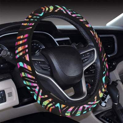 Colorful Abstract Steering Wheel Cover