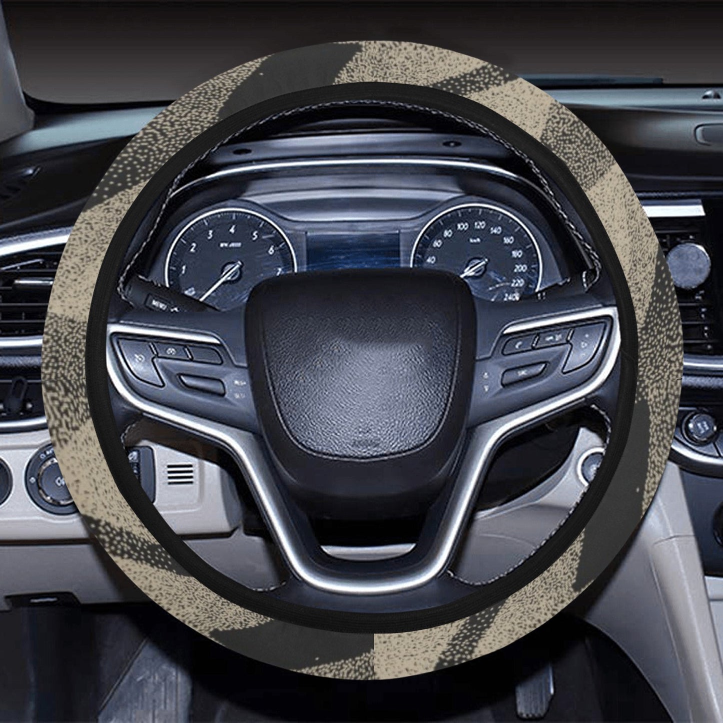 Abstract Zig Zag Steering Wheel Cover