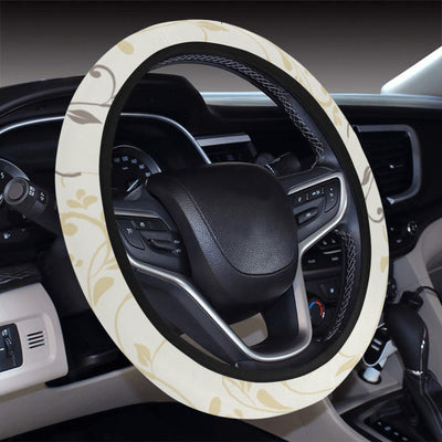 Elegant Floral Steering Wheel Cover