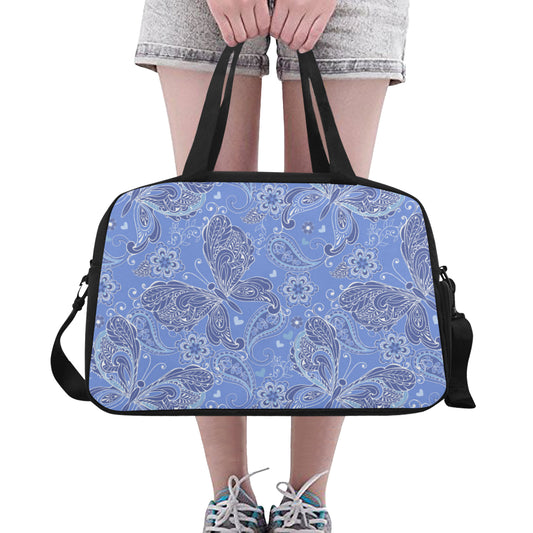 Purple Butterflies Decor Fitness Bag Fitness