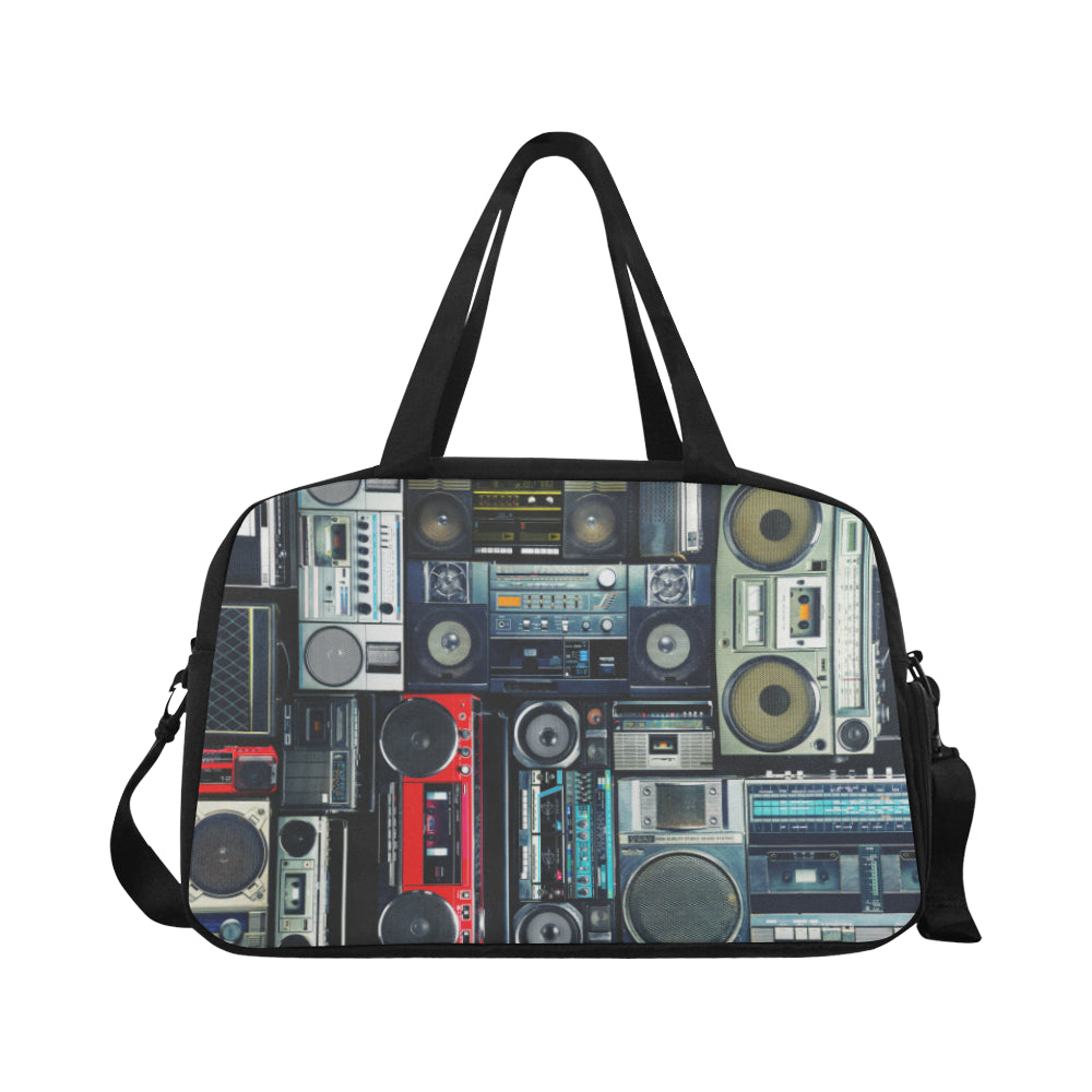 Vinatge Boombox Stereos Fitness Bag Fitness