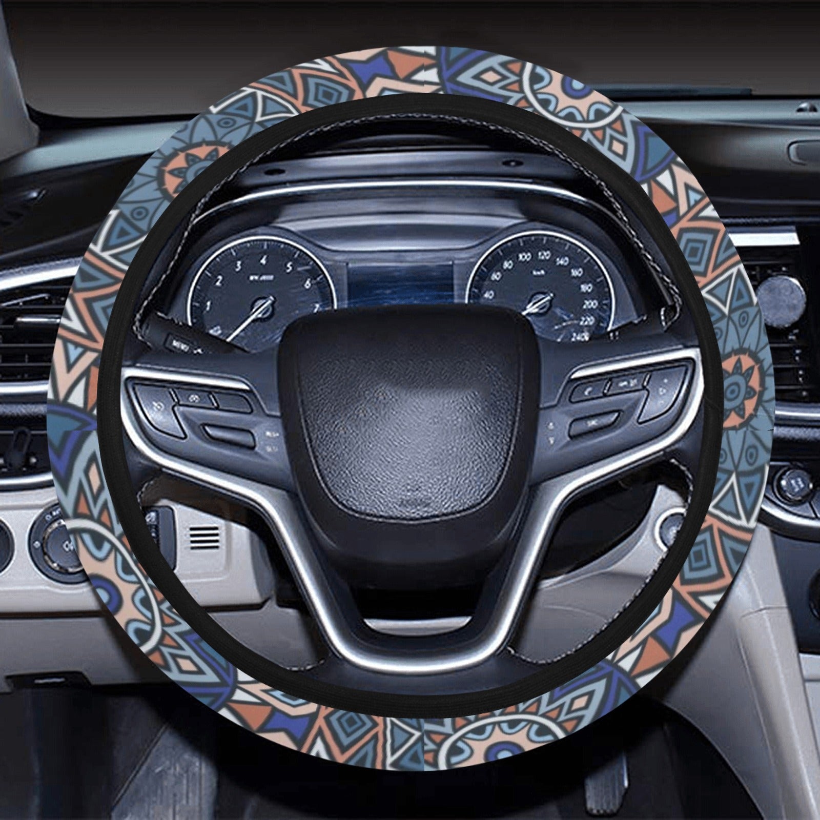 Mandalas Steering Wheel Cover