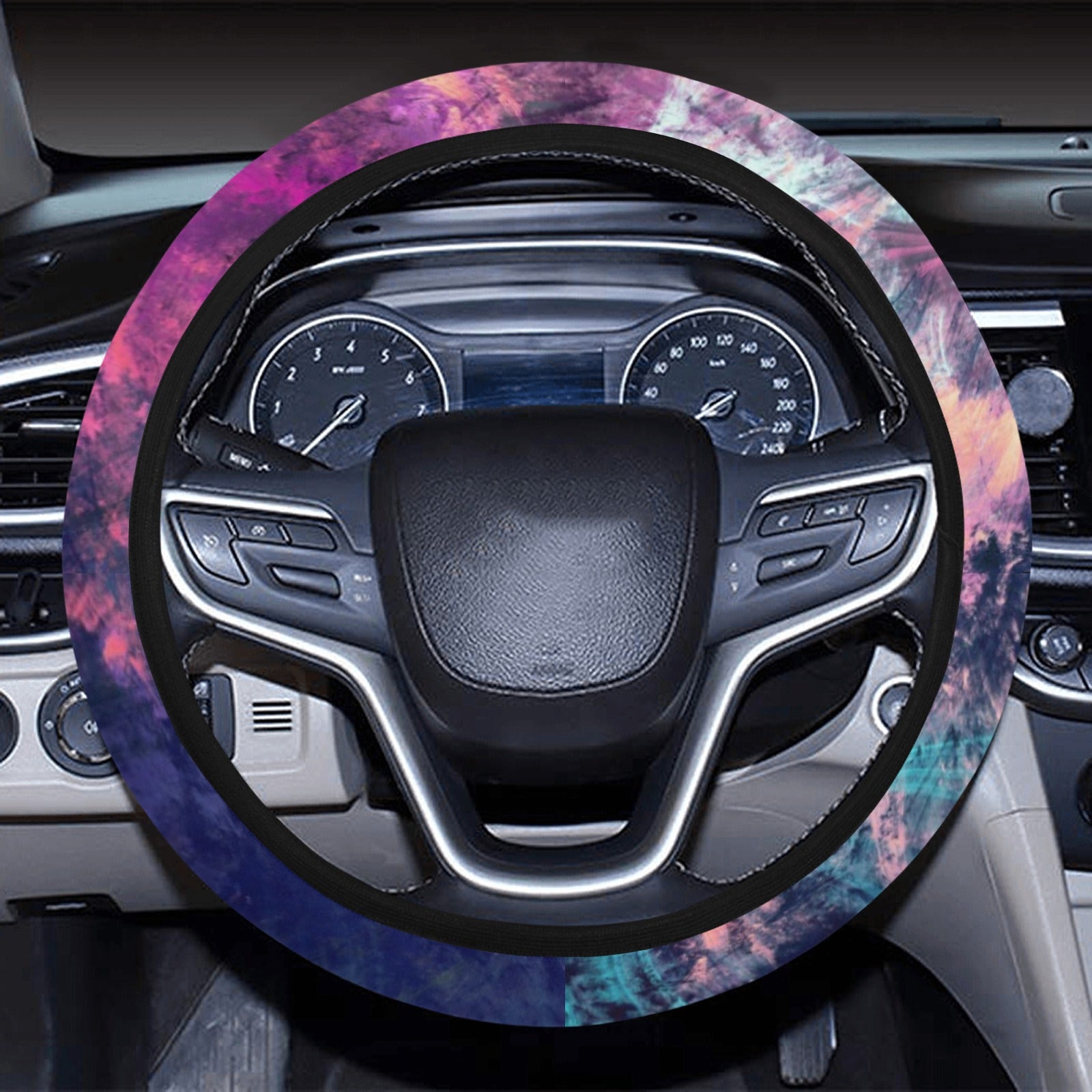 Pastel Abstract Steering Wheel Cover