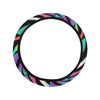 Colorful Abstract Zig Zag Steering Wheel Cover