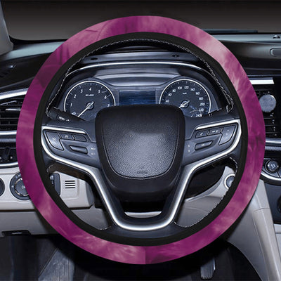 Purple Feathers Steering Wheel Cover