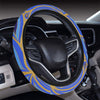 Blue & Gold Decor Steering Wheel Cover