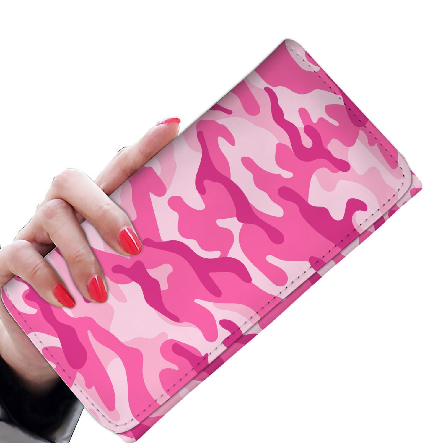 Pink Camouflage Womens Wallet