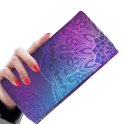 Purple Mandalas Womens Wallet