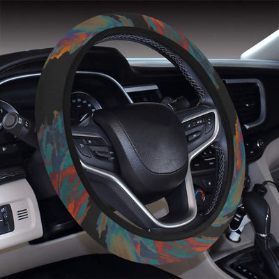 Dark Feathers Steering Wheel Cover