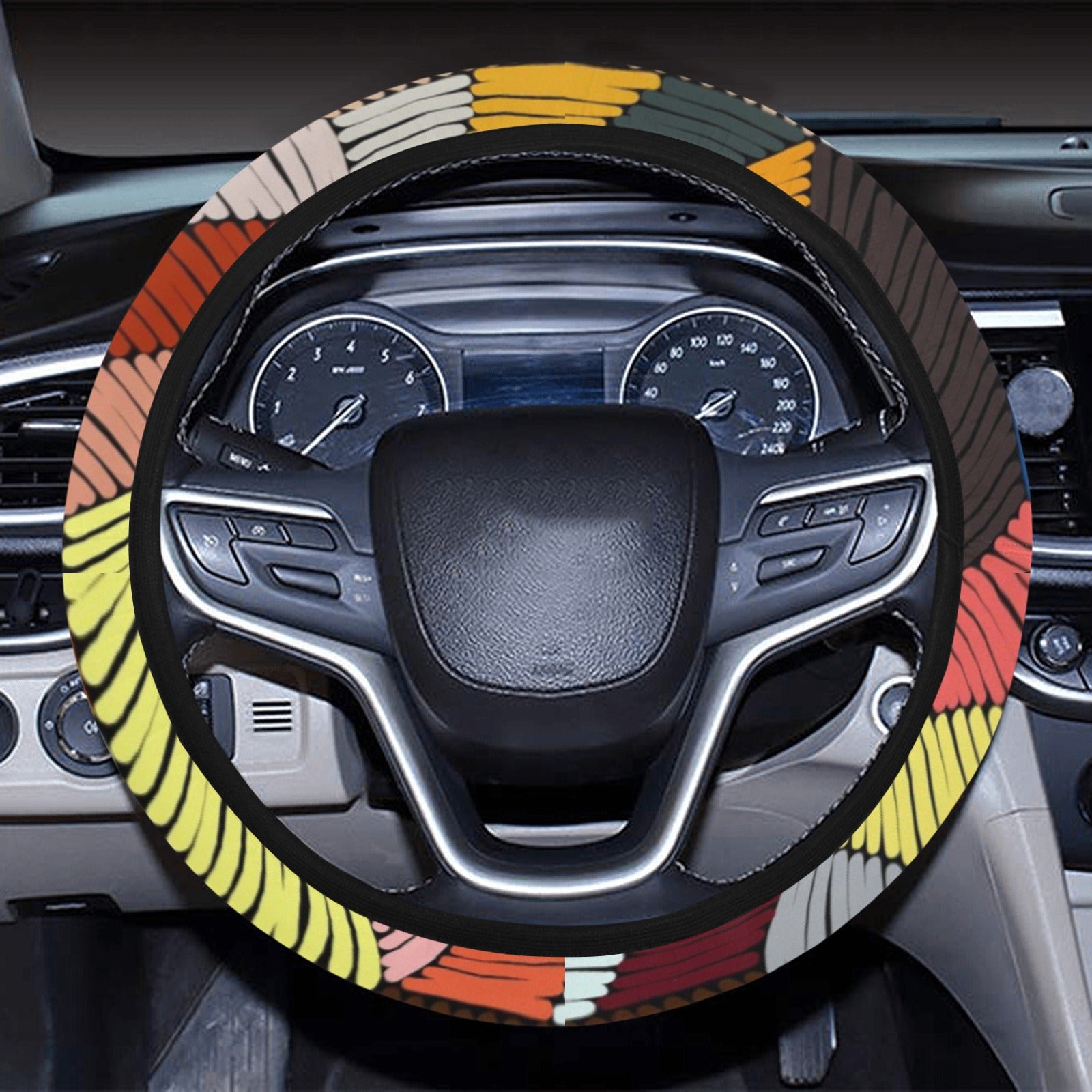 Colorful Pattern Steering Wheel Cover