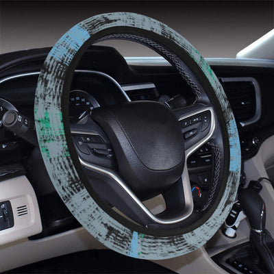 Abstract Plaid Steering Wheel Cover