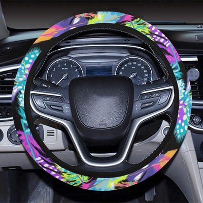 Colorful Feathers Steering Wheel Cover