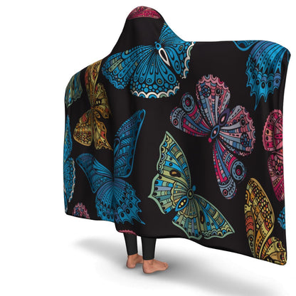 Sub Butterflies Hooded Blanket